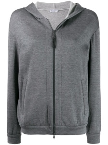 Brunello Cucinelli zipped long-sleeve hoodie