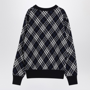Burberry Check-pattern wool blend sweater - Img 2