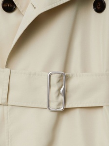 Burberry Short silk trench coat - Img 4