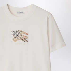 Burberry White T-shirt with EKD - Img 2