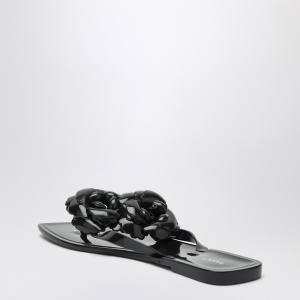 Coperni Black silicone Flower flip-flops - Img 2