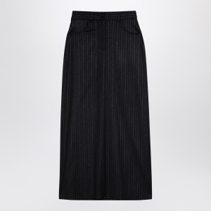DEPARTMENT 5 Grey pinstripe wool-blend skirt