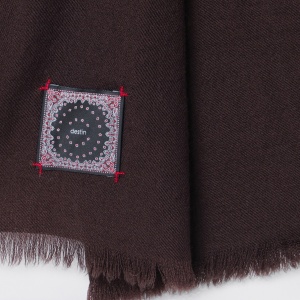 Destin Ebony brown wool scarf - Img 2