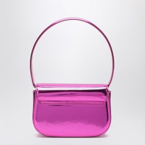 Diesel 1DR Iconic bag in mirrored fuchsia leather - Img 2