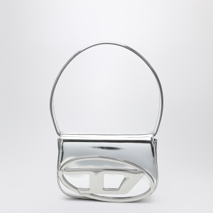 Diesel 1DR Iconic bag in mirrored silver leather
