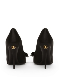 Dolce & Gabbana Satin pumps with bow detail - Img 3