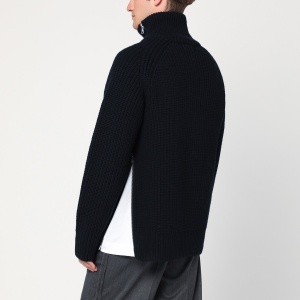 Dries Van Noten Black wool zip-up cardigan - Img 2