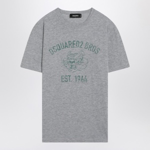 Dsquared2 Grey mélange T-shirt with logo print
