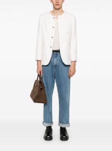 Dunst Collarless Oversized Tweed Jacket - Img 4