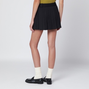 Dunst Navy blue striped pleated mini skirt - Img 2