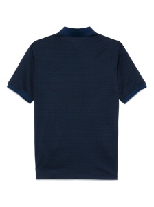 Emporio Armani Allover Logo Cotton Polo Shirt - Img 2