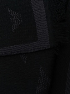 Emporio Armani Allover logo wool scarf - Img 2