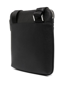 Emporio Armani ASV regenerated Saffiano leather flat shoulder bag with eagle plate - Img 2