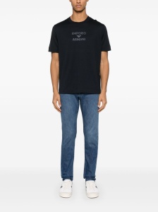 Emporio Armani Jersey T-shirt with rubberised logo - Img 4