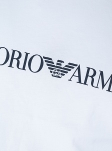 Emporio Armani logo print cotton T-shirt - Img 2