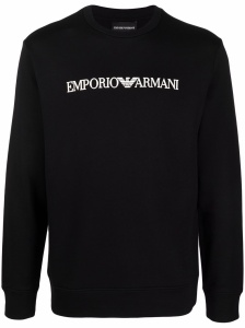 Emporio Armani Modal-blend sweatshirt with logo print