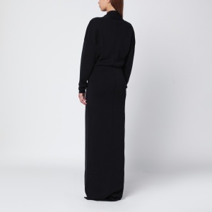 Entire Studios Black long dress with wide neckline - Img 2