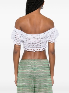 Ermanno Scervino Off-shoulder Lace-detail top - Img 4