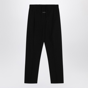 Fear of God Black cotton and wool trousers
