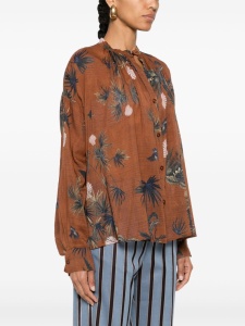 Forte Forte mix-print semi-sheer shirt - Img 4