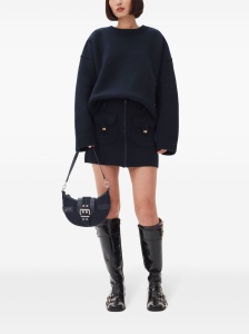 Ganni Buckle small denim cross-body bag - Img 2