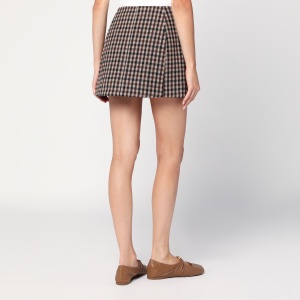 GANNI Mini skirt with check pattern - Img 2
