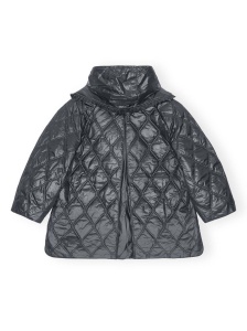 Ganni Shiny Quilt Midi Jacket - Img 4
