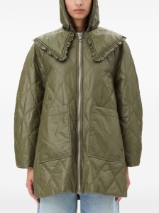 Ganni Shiny Quilt Midi Jacket - Img 3
