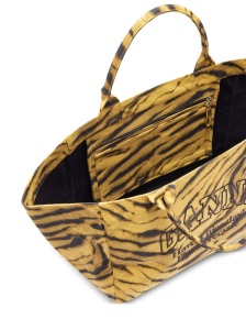 Ganni Tiger-print tote bag - Img 4