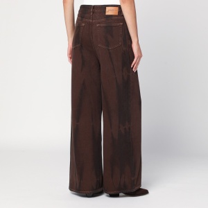 GANNI Wide-leg brown jeans - Img 2