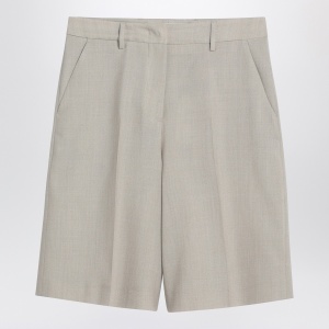 Golden Goose Beige mélange wool-blend bermuda