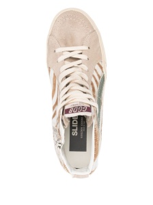 Golden Goose Slide in zebra-print pony skin with laminated leather flash - Img 2
