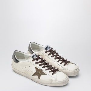 Golden Goose Sneaker Super Star white/green/anthracite