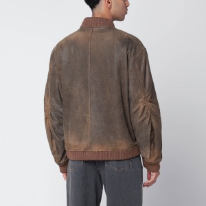 Golden Goose Vintage-effect brown bomber - Img 2
