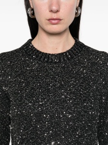 Golden Goose wool blend cropped sweater with all-over sequins - Img 4