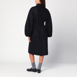 Harris Wharf London Black wool belted coat - Img 2
