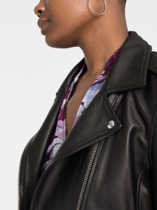 Iro Biker jacket with peak lapels - Img 4