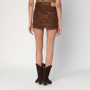 ISABEL MARANT Étoile Brown Kimmy mini skirt in faux leather - Img 2