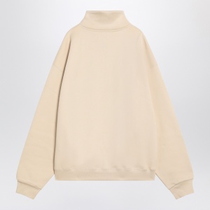 JACQUEMUS Beige cotton zip-up sweatshirt - Img 2