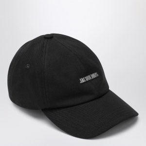 JACQUEMUS Black baseball cap with logo - Img 2