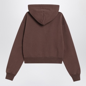 JACQUEMUS Brown Gros Grain hooded sweatshirt - Img 2