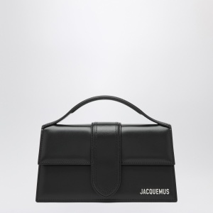 JACQUEMUS Le Grand Bambino bag in black leather