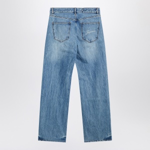 JACQUEMUS Straight leg denim pants in indigo color - Img 2