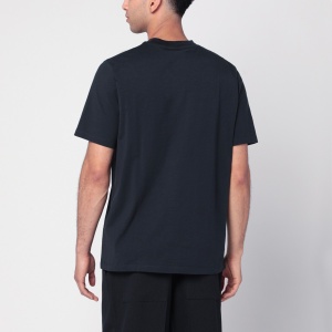 Jil Sander Dark blue cotton T-shirt - Img 2