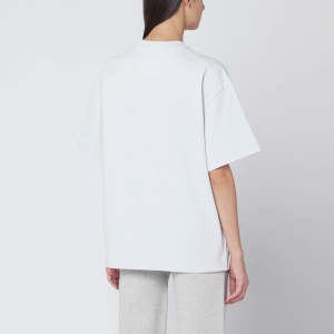 Jil Sander Light grey oversized T-shirt with logo print - Img 2
