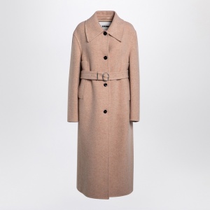 Jil Sander Pink granite wool coat