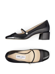 Jimmy Choo Elisa 45 Nappa and Patent Leather Pumps - Img 3