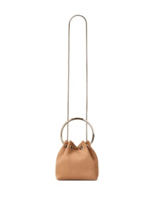 Jimmy Choo Toffee Suede Bag With Pearl Closure - Img 2