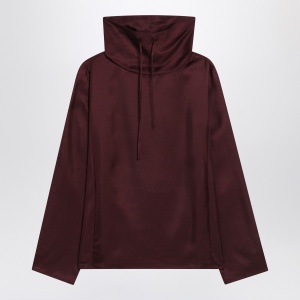 LouLou De Saison Plum Cyna silk blouse