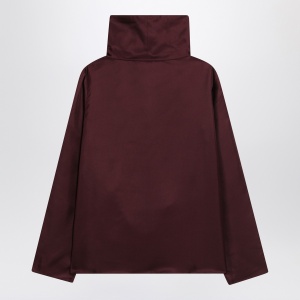 LouLou De Saison Plum Cyna silk blouse - Img 2